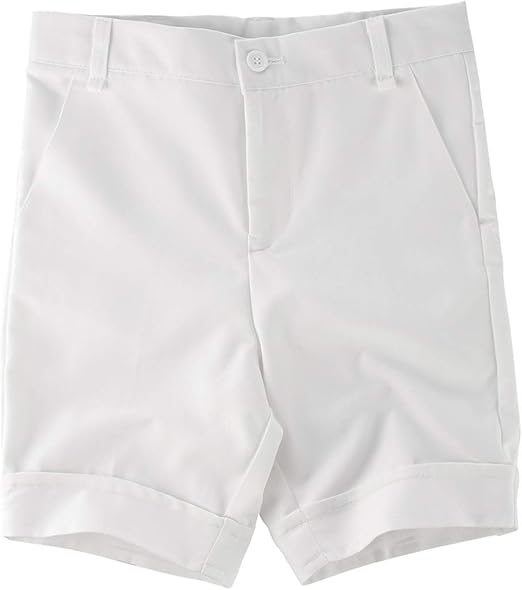 Amazon Cloudkids 男の子 半ズボン ショートパンツ キッズ 短パン スクールパンツ フォーマル 制服 学生 ボーイズ 無地 結婚式 入学式 卒業式 ホワイト 170 ショートパンツ ハーフパンツ 通販