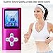 Lonve MP3 Player MP4 Player 16GB Portable Media Music Player with FM Radio Voice Recorder Supporting MP3 WMA WAV Perfect for Kids Sports Pink