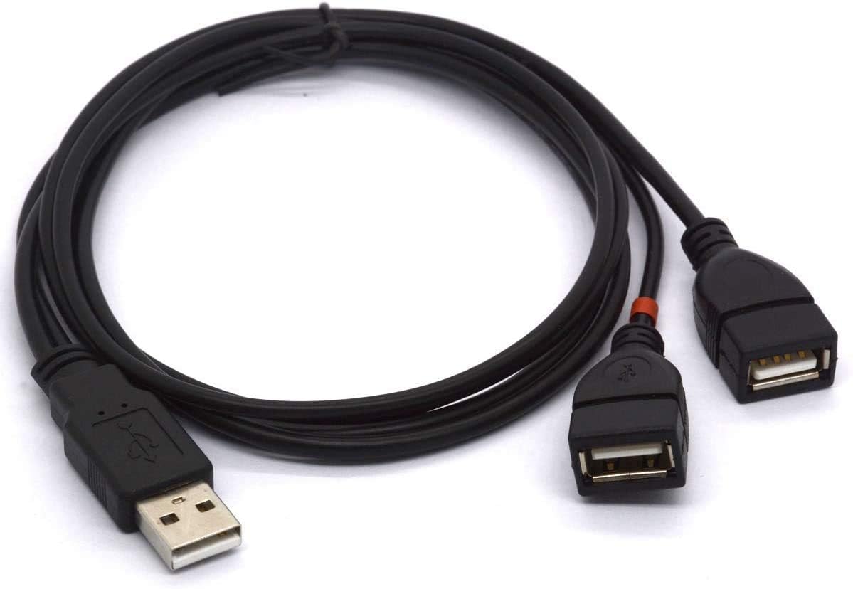 Adaptateur USB 2.0 1 Mâle Vers 2 Femelles - Partage De Connexion Pour Imprimante, Clavier, Charge (480 Mbps, 1A)