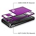 Vofolen Case for Galaxy S5 Case Hybrid Cover Galaxy S5 Wallet Case Shock Absorption Rubber Soft Bumper Armor Anti-Scratch Protective Shell with Slide Card Holder Slot for Samsung Galaxy S5 (Purple)