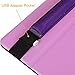 Fintie Pencil Holder with USB Adapter Pocket for Apple Pencil - Premium Vegan Leather Case Sleeve Pouch Compatible with iPad 2018 (6th Gen), iPad Pro 9.7, iPad Pro 10.5, iPad Pro 12.9 Cases, Violet