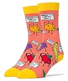 Oooh Yeah Socks ! - Mens Crew - Orange You Glad