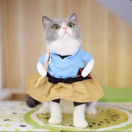 Drôle Chat Costume Chien Costume Uniforme Vêtements De Chat