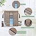 Janolia Clothes Storage Bag, Foldable Blanket Quilts Bag, Eco Friendly Bamboo Non-Woven Fabric (Brown)