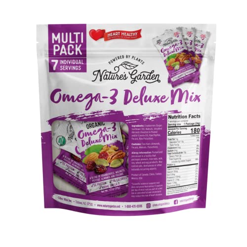 Nature's Garden Omega 3 Deluxe Mix Trail Mix, Deluxe Mix Nuts, Heart