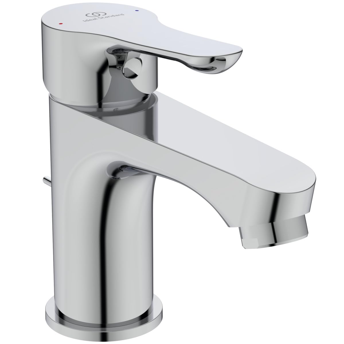 Ideal Standard Alpha Basin Mixer Tap with Drain, FirmaFlow Cartridge and Water Saving Click Technology, Easy Fix Quick Fitting System, Chrome
