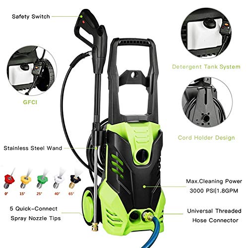 image for Homself High Pressure Power Washer 3000 PSI Electric Pressure Washer,1