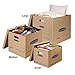 Bankers Box Small Classic Moving Box 10 Pack, Reinforced Handles, Tape-Free Assembly, Box with Lid, 15-in x 12-in x 10-in (7714203)