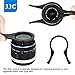 JJC 3in1 ABS Filter Wrench for 37mm 40.5mm 46mm 49mm 52mm 55mm 58mm 62mm 67mm 77mm 82mm 86mm Jammed Overtightened UV CPL Circular Polarizer ND Neutral Density Filter Disassemble Remove Detaching Tool