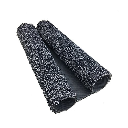 Eanpet 18"x 28" Indoor Doormat for Home Non Slip Super-Absorbent Door Mat Absorbs Mud Carpet Traps Dirt Trapper Mat for Front Door Entryway Doormat Machine Washable Black Fiber