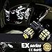 JDM ASTAR Extremely Bright 3014 Chipsets 168 175 194 2825 W5W T10 New Style LED Bulbs,Xenon White (Interior Use Only)