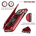 ONETOP for iPhone SE(2022) iPhone SE(2020) iPhone 7/8 Wallet Case with Card Holder, Premium PU Leather Kickstand Card Slots, Double Magnetic Clasp and Durable Shockproof Cover 4.7 Inch(Red)
