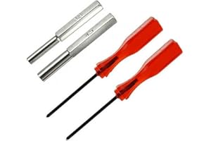 4 Piece Security Screwdriver Bit Set 3.8 mm and 4.5 mm Stainless Steel Hand Tools Compatible with NES N64 Game Boy Master 16 