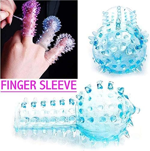 5PCS Finger Sleeve Stinger Crystal Set G-Point Finger Cover Love Egg Head Cover Erotic Products Convex Fingers