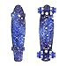 wonnv Retro Mini Cruiser 22 inch Complete Skateboard (Galaxy)