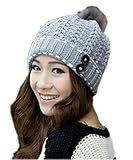Spikerking Womens Winter Knitting Wool Hat Daily Slouchy Beanie Skull Cap