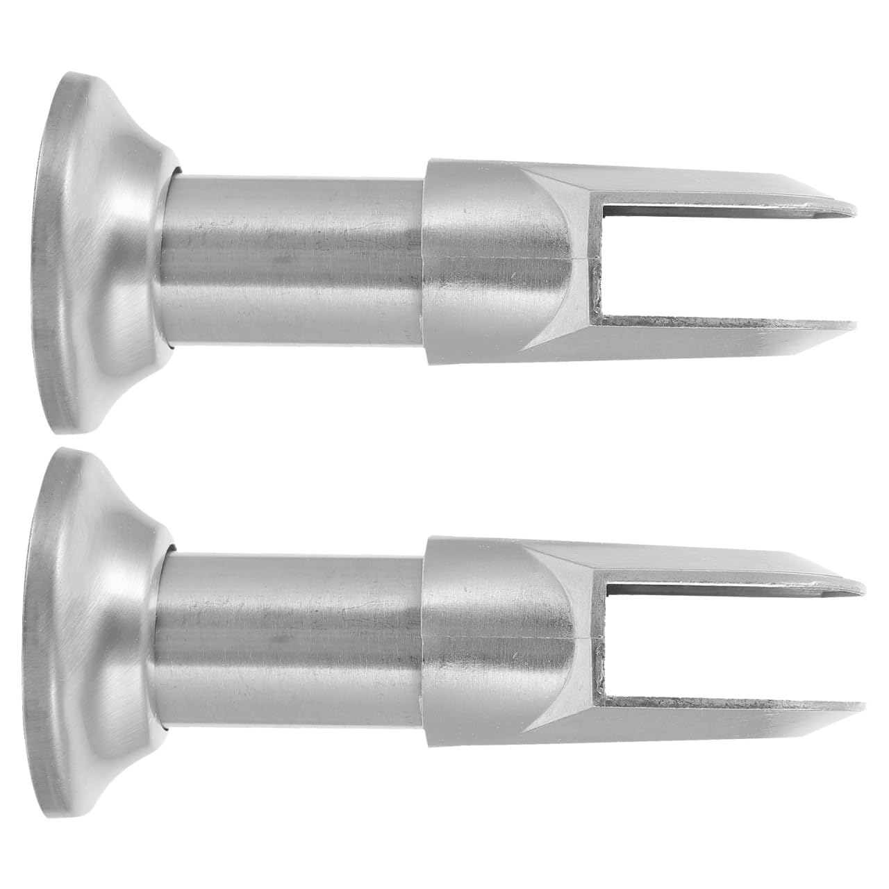VILLCASE Toilet Partition Hardware Support Feet: 2pcs Public Restroom Partition Fittings Stainless Steel Support Feet