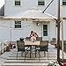Abba Patio Outdoor Patio Umbrella with Tilt and Crank Lift, 11Feet, 11', Khaki