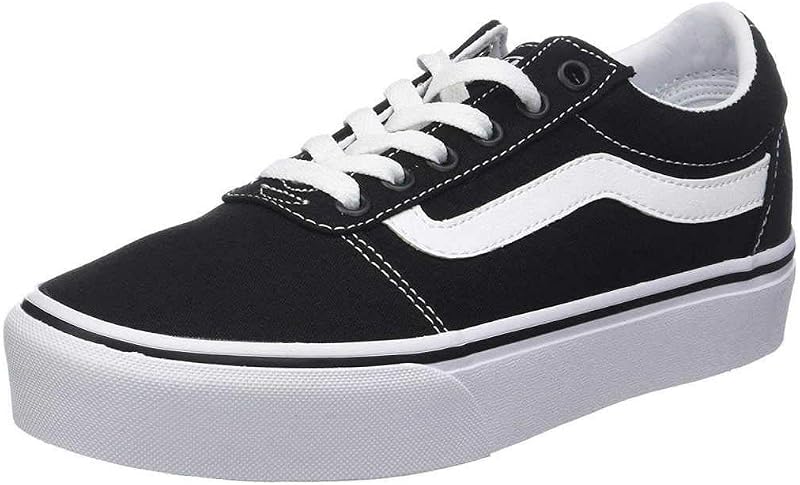 Femme Ward Platform Canvas Shoes, Noir Canvas Black White, 40 EU — photo 1 sur 7