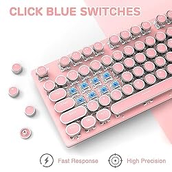 LexonElec Typewriter Style Retro Wired Mechanical