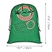 Sweetdecor 6 Pack Santa Sack Personalized Bags for Gifts Large Drawstring Canvas Burlap Bag Drawstring Delivery Extra Large Size 27.5