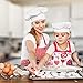Cupcake Chef Set for Kids Cooking,Girls Baking Set with Heart Apron,Chef Hat,Oven Mitt for Toddler Pretend Play,Great Gift for Children Chef Role Playing Costumes,Ages 3+(Chef Set)