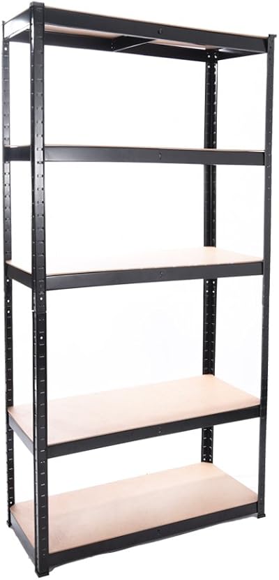 Panana 5 Tier Racking Shelf Heavy Duty Steel Garage Shelving Unit Blue
