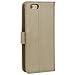 iPhone 6 Plus, 6S Plus Phone Case, Abacus24-7 Wallet with Leather Flip Cover and Stand, Gold