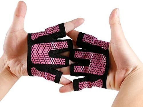 GBM FITness Four Finger Gloves - One Pair (Medium, Pink)
