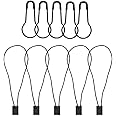 500 Pcs 7 Inch Hang Tag Fasteners Black Nylon Strings and 500 Pcs 0.85 Inch Black Metal Ground Safety Pins Clothes, Lock Pin Security Loop for Retail Store Clothing Accessory Price Pins
