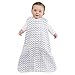 HALO 100% Cotton Muslin Sleepsack Wearable Blanket, TOG 0.5, Chevron Taupe, X-Large, 18-24M