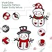 Qrooper DIY Felt Snowman DIY Kids Toys, Hanging Christmas Decorations with 44 Detachable Ornaments, Kids Toys for 2 3 4 5 Years Old,Set of 2 Pieces