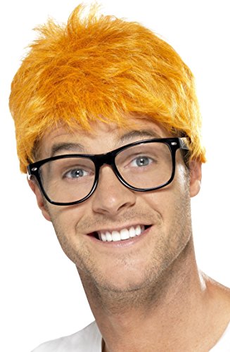 Smiffy s men s 90 s tv host kit, wig and glasses, one size, colou…