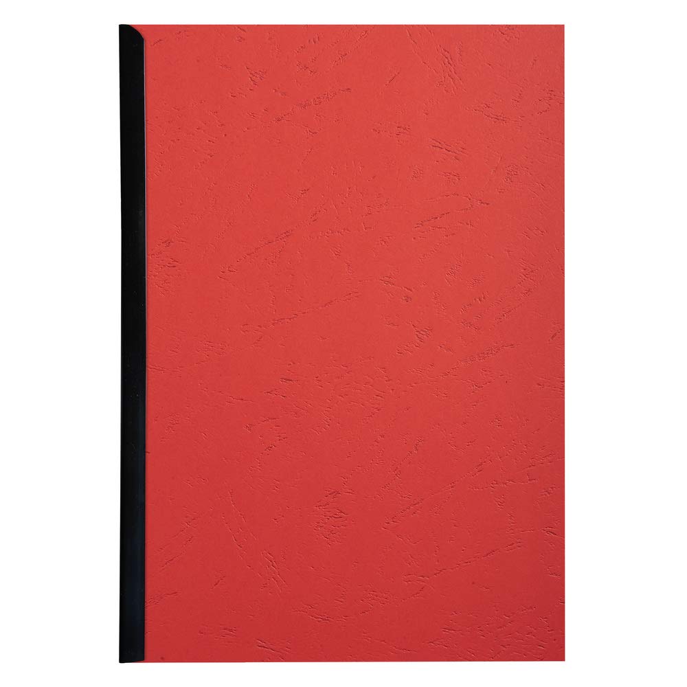 Exacompta - Ref 2782C - Forever Collection - Recycled Rigid Presentation Covers - A4 (210 x 297mm), Leather Grain Effect, 270gsm Rigid Card - Red (Pack of 100)