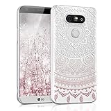 kwmobile Crystal Case for LG G5 / G5 SE with Design Indian sun - transparent Protection Case Cover clear in light pink white transparent