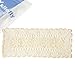 kilofly Handmade Crochet Lace Rectangular Table Runner 15 x 71 Inch, Beige