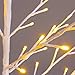 Excelvan 1.2M/4FT 96LEDs Flexible Plane Tree Light Warm White Light White Branches Perfect for Home Festival Party Wedding Bar Indoor Outdoor Decoration