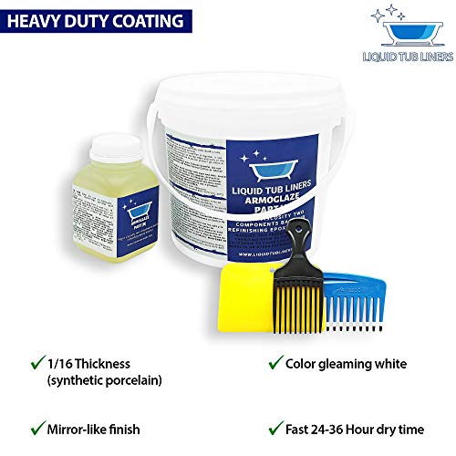 Armoglaze Shower Base Refinishing Kit, For Porcelain Enamel Acrylic