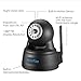 HooToo® HT-IP211HDP Megapixel HD 1280 x 720p H.264 Wireless/Wired Pan/Tilt IP Camera with IR-Cut Filter, Night Vision & WPS - Black
