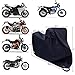 Ohuhu Motorcycle Cover, Waterproof DTY & 300D Oxford, Anti-theft 4 Lock-holes Design, 2 Air Vents, Durable & Tear Proof