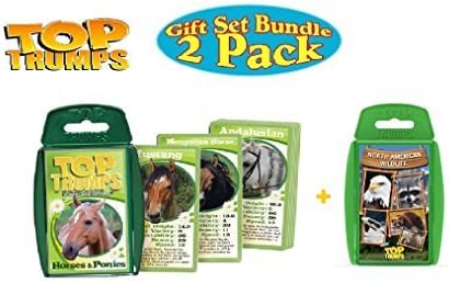 Top Trumps Horses &amp; Ponies and North American Wildlife Gift Set Bundle