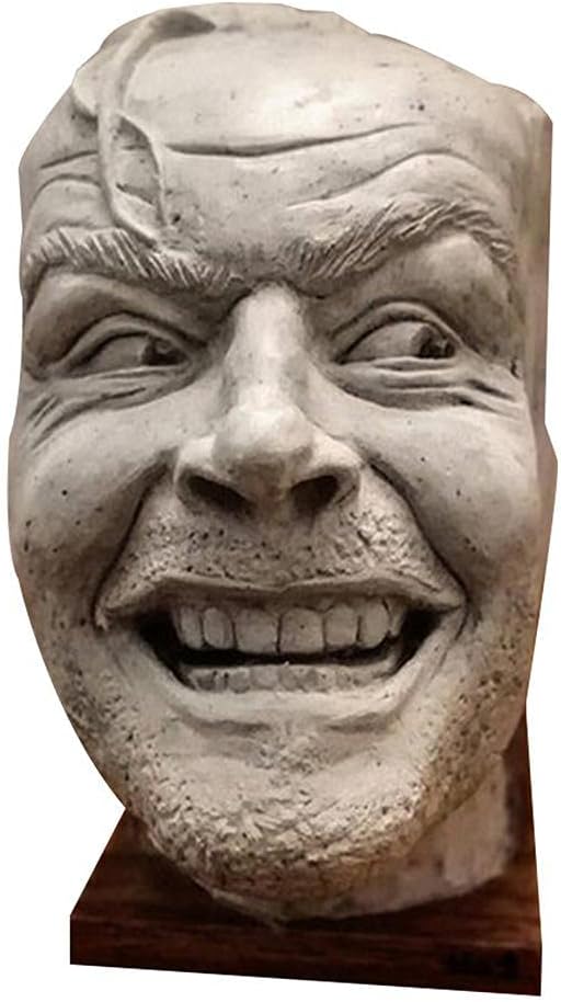 KENANLAN Decorative Book Ends - Here's Johnny Resin Sculpture