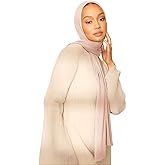 Hijab Scarf for Women Soft Muslim Hijabs Head Wrap Scarves Fashion Long Hair Shawls Stretchy Muslin Headscarf