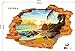 LRRH 3D Beautiful and Peaceful Sunset Beach Scenery Removable Wall Art Sticker Decal Home Décor