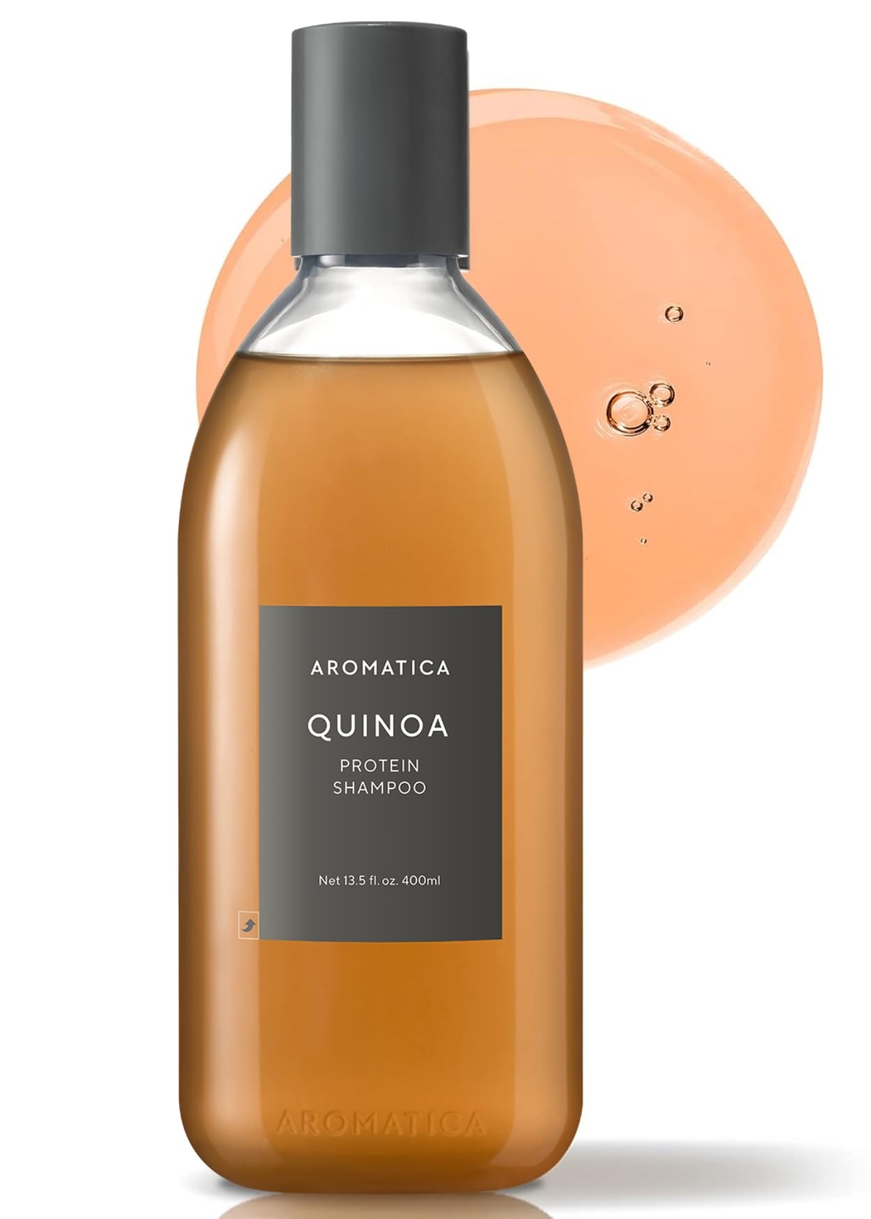 AROMATICA Quinoa Protein Shampoo 13.53 oz / 400 ml – Provides Protein and Nourishment to Extremely Damaged Hair- Free from Sulfate, Silicone