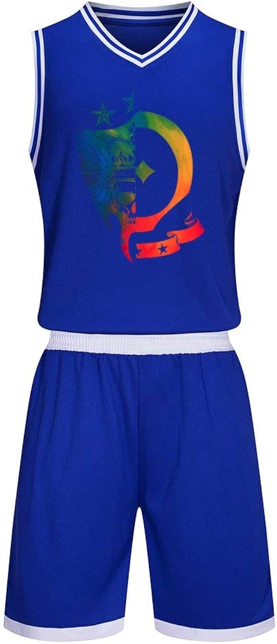 Amazon バスケットボールウェア 上下セット 三代目 Jsb バスケットボールユニフォーム Vネック ノースリーブ Tシャツ バスパン 練習用 バスケウェア バスケットボールジャージセット キッズ Tシャツ カットソー 通販