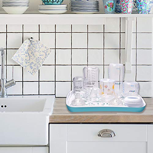Baby Bottle Drying Rack with Drainer, Termichy Countertop Bottle Holder for Baby and Toddler