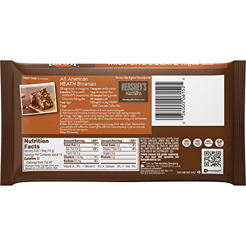 HEATH Baking Chips, baking supplies, Milk Chocolate Toffee Bits, 8 oz. bag (12 pack) - Thumbnail 3