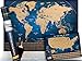 Mapamondo Scratch off Map of the World and US Map Poster, Detailed Travel Maps with Landmarks and Flags, Complete Set, Gift Packaging, Vibrant Colors, Best Gift for Travelers