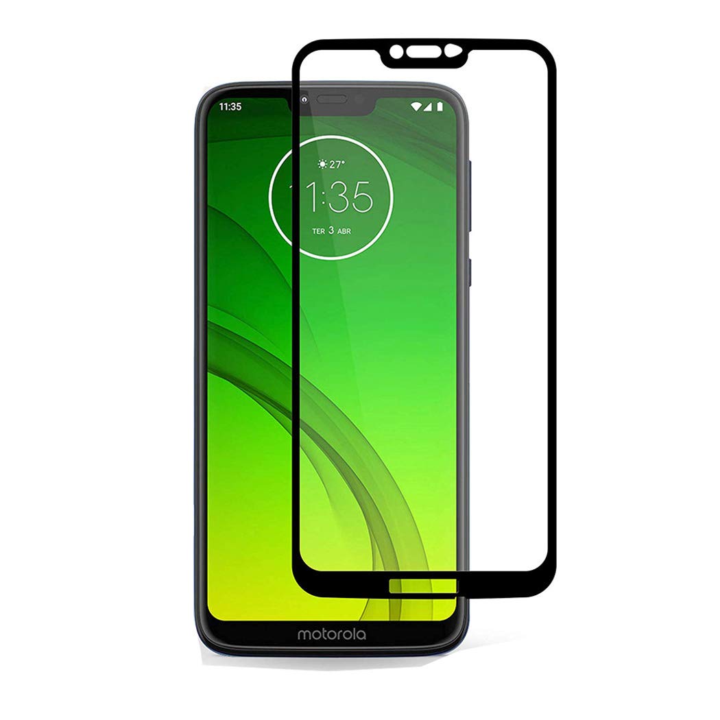 GAPlus Moto G7 Power 6.2" Screen Protector, Tempered Glass Film [Full-Coverage][Case Friendly] Screen Protector for Motorola Moto G7 Power